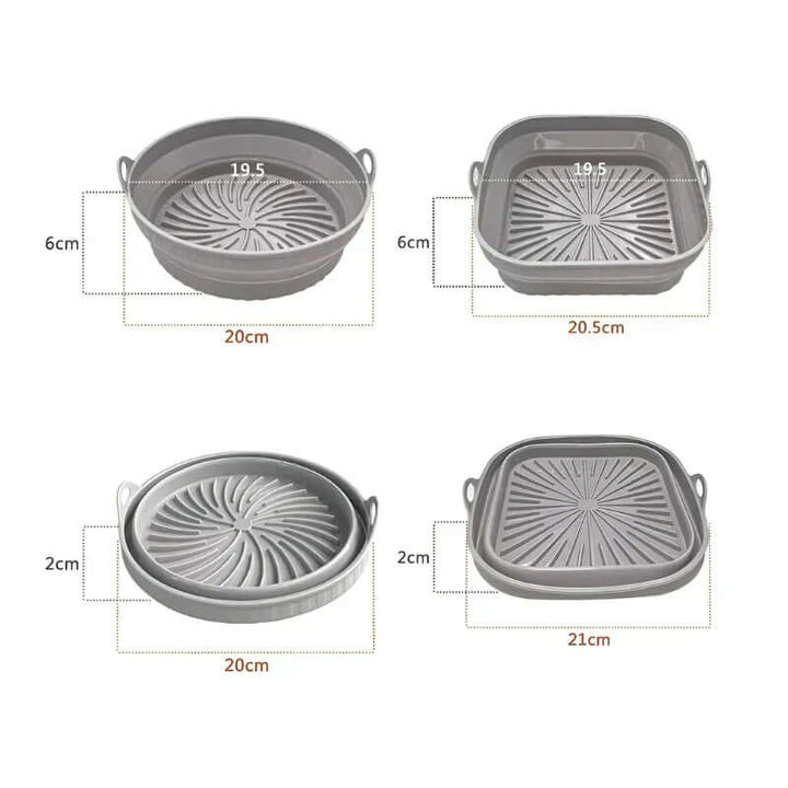 Silikon-Einsatz für Heißluftfritteuse - Antihaft & Hitzebeständig