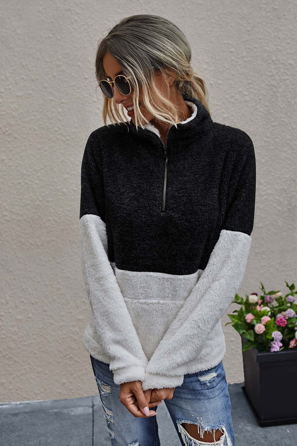 Reißverschluss-Taschenoberteil für Damen