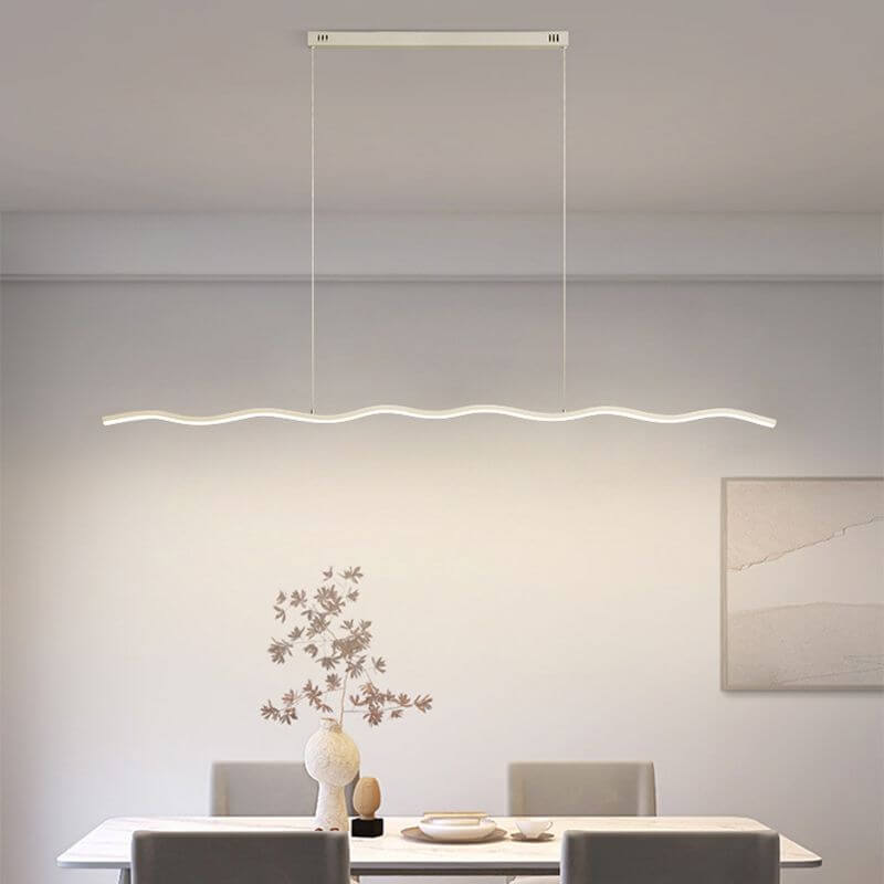 Moderne LED-Pendelleuchte Wellen-Design