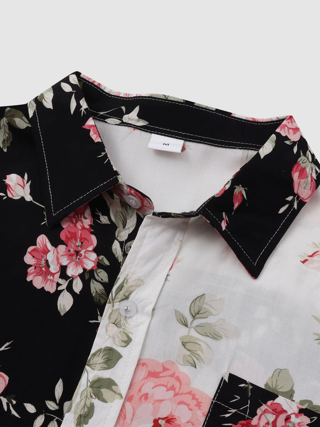 Stylish men's Kashmir floral print short sleeve shirt. Casual button-down for summer fashion.