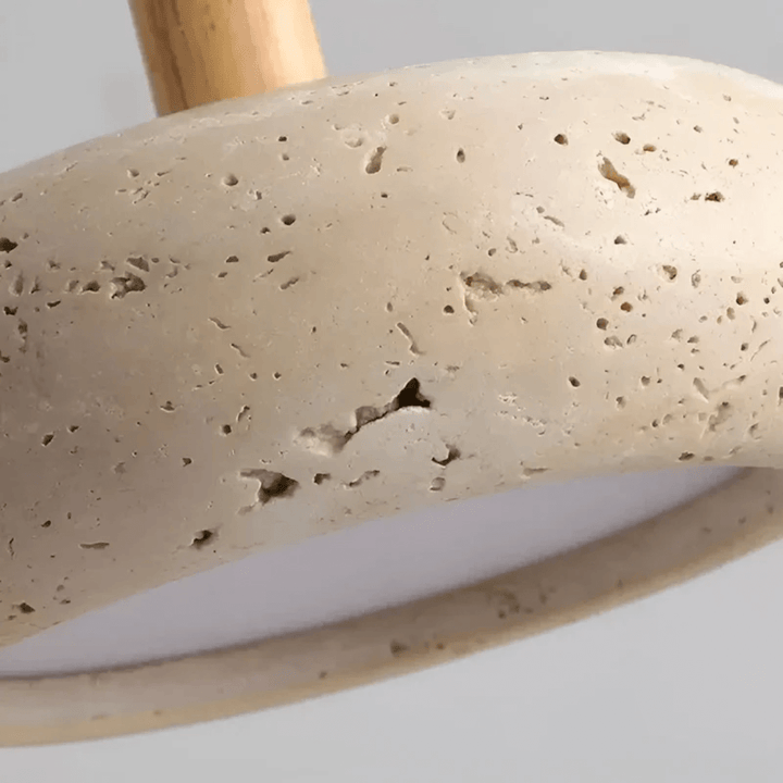 LED Deckenleuchte Retro Design Holzoptik