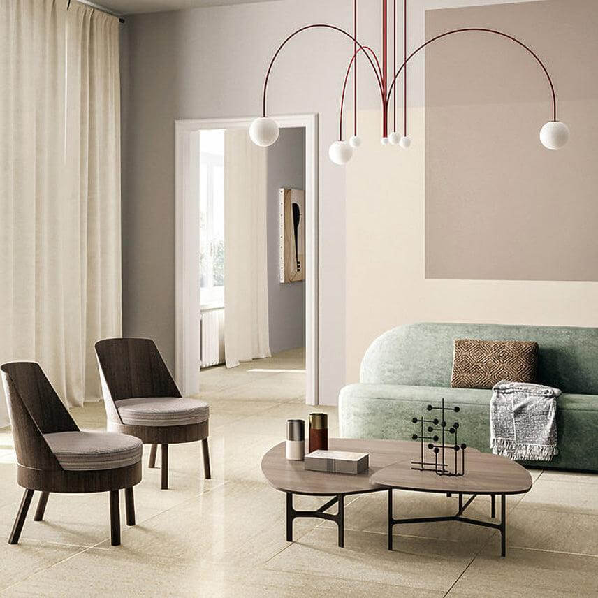 Elegante Pendelleuchte Glas & Metall