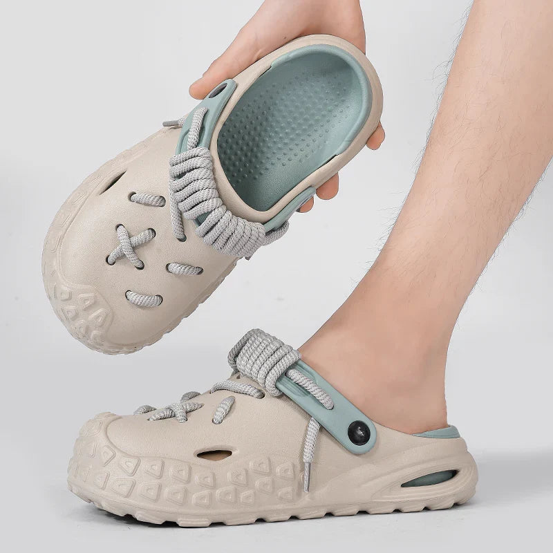 Men's everyday laced clogs, comfortable and lightweight for versatility.