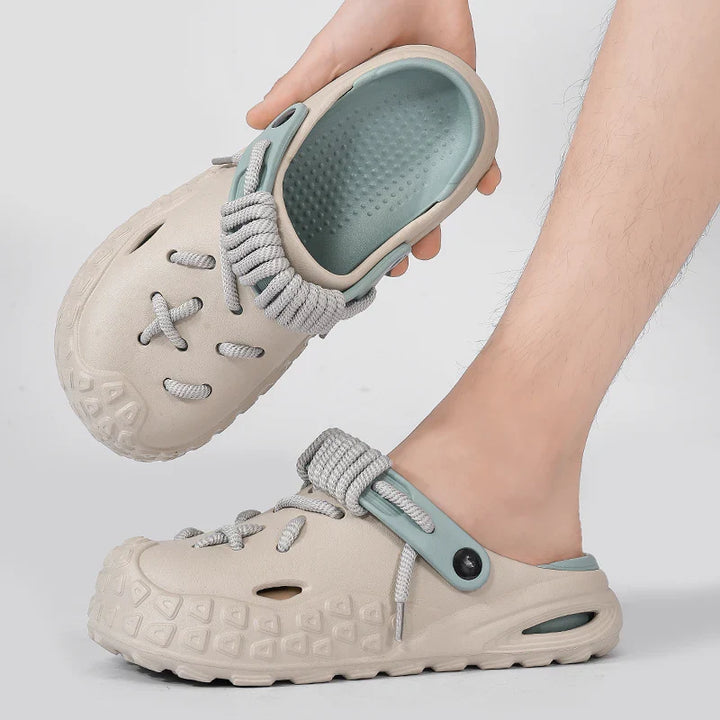 Men's everyday laced clogs, comfortable and lightweight for versatility.