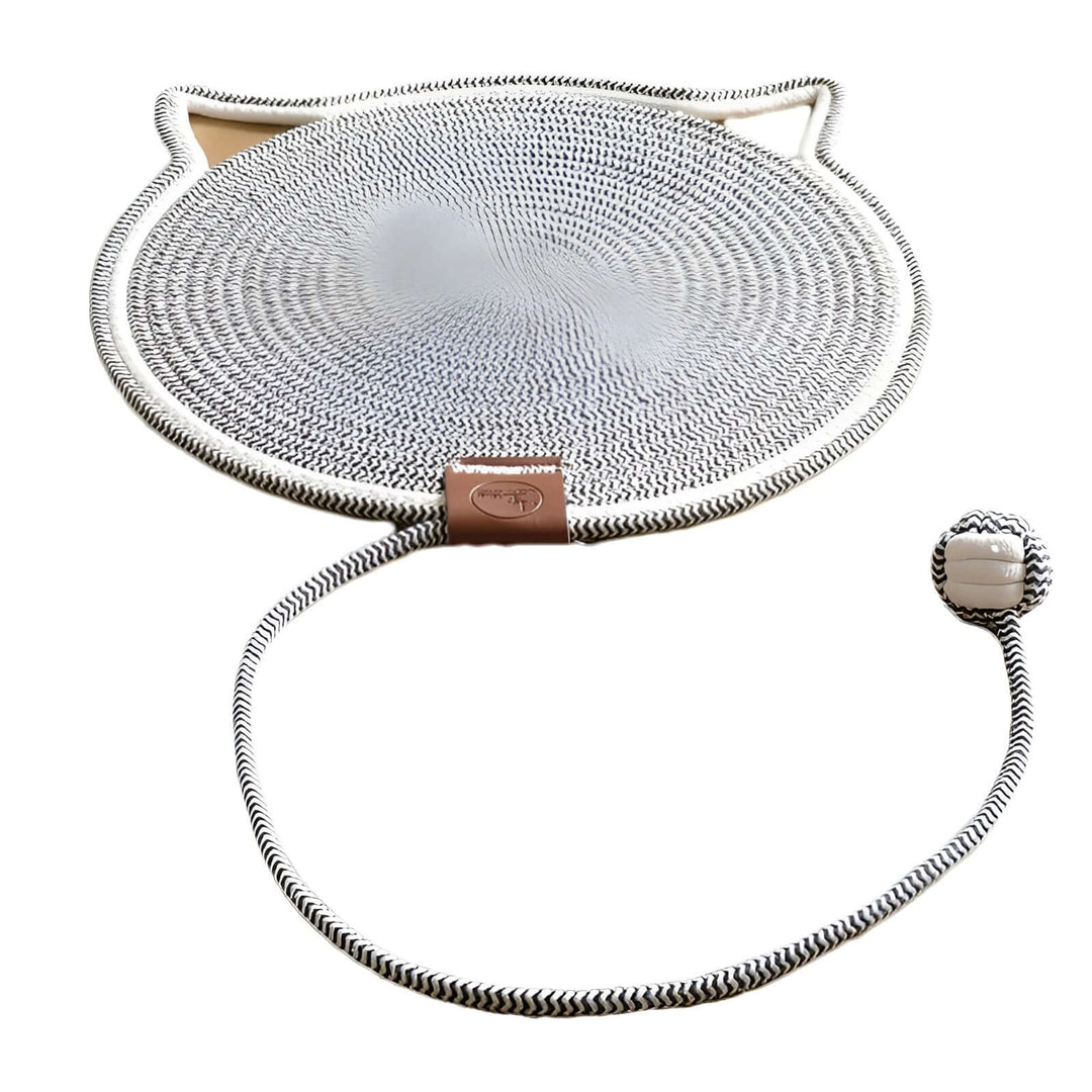 Katzenkratzmatte aus Baumwollseil - Möbelschutz