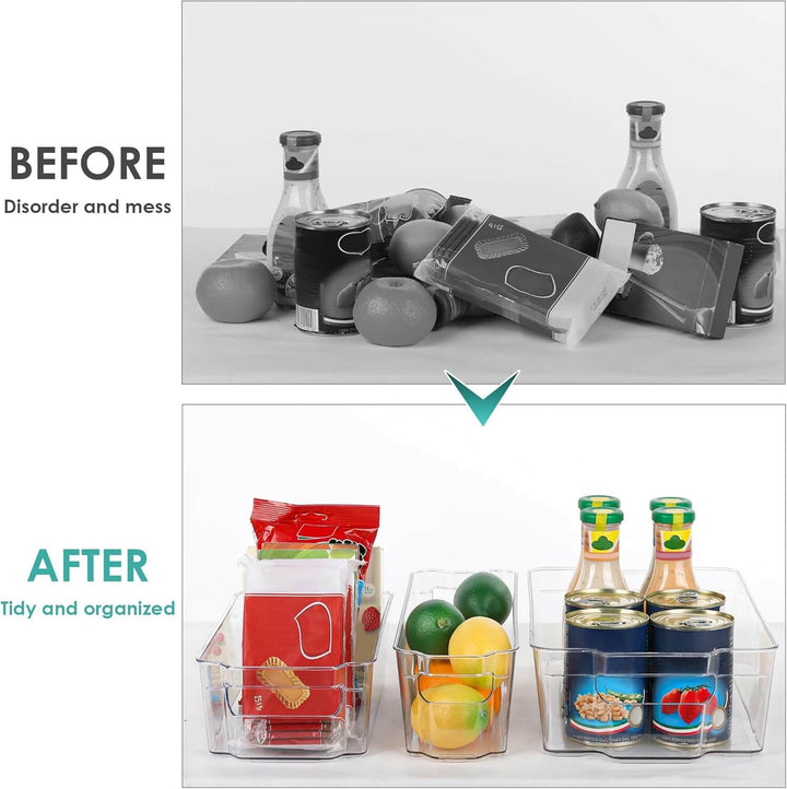 Transparente Kühlschrank Organizer Boxen