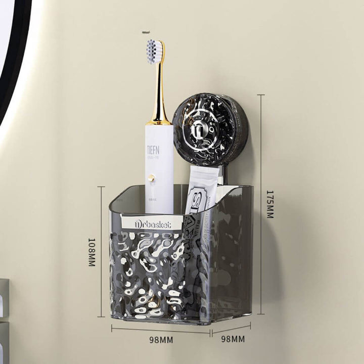 Badregal mit Saugnäpfen - Platz sparendes