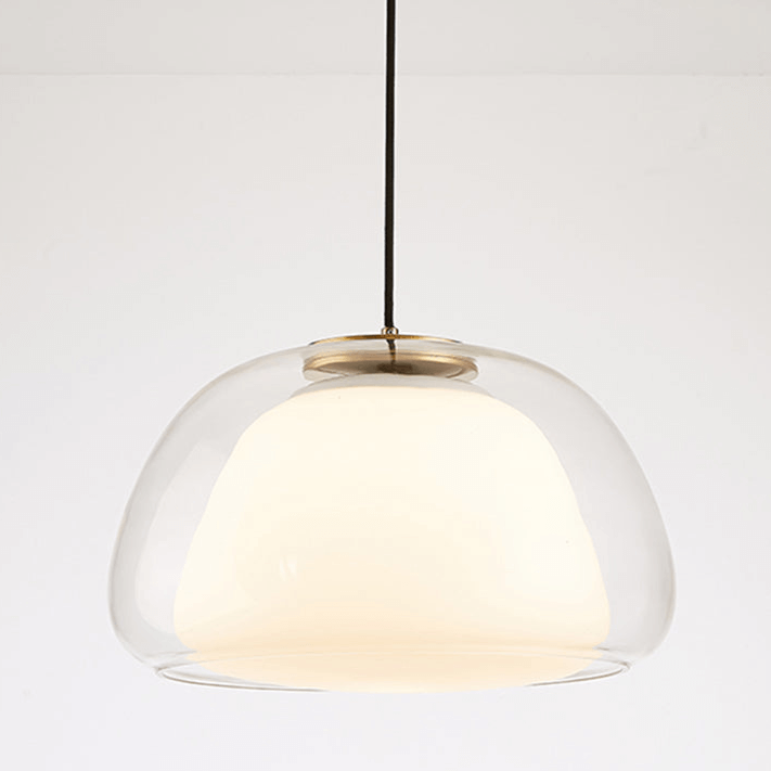 Moderne Milchglas Hängeleuchte Jelly