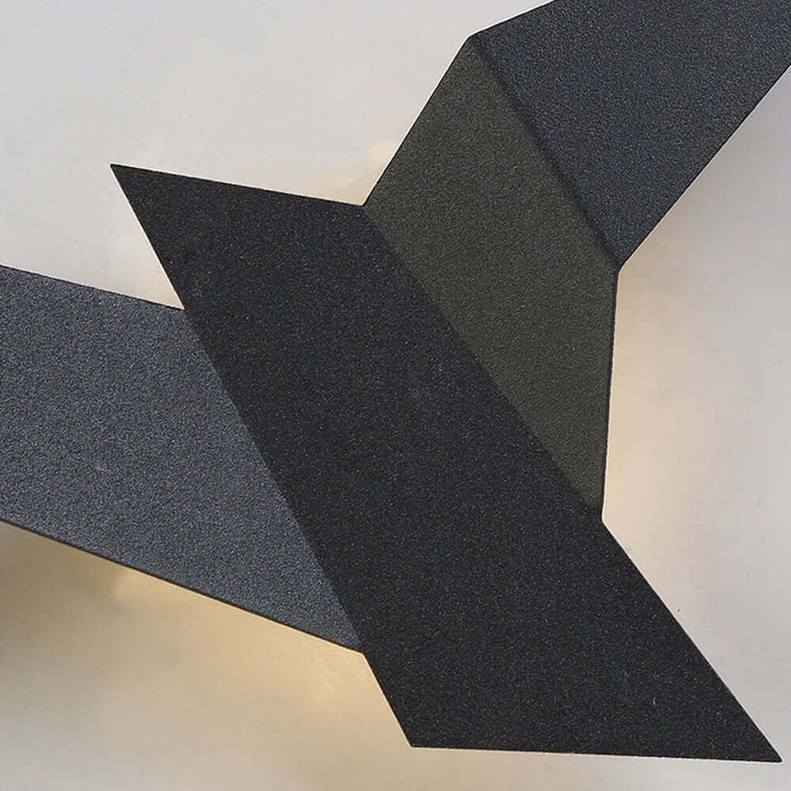 Dekorative Vogel Wandleuchte aus Eisen