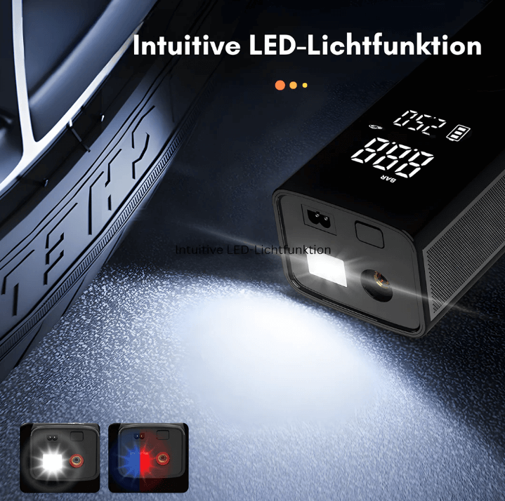 Tragbare Minipumpe mit Digitalanzeige