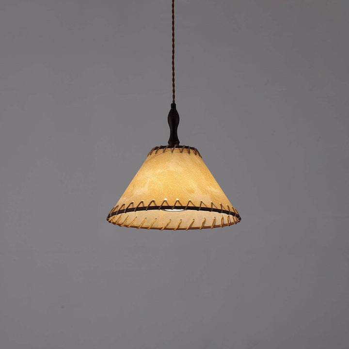 Holz & Stoff Hängeleuchte