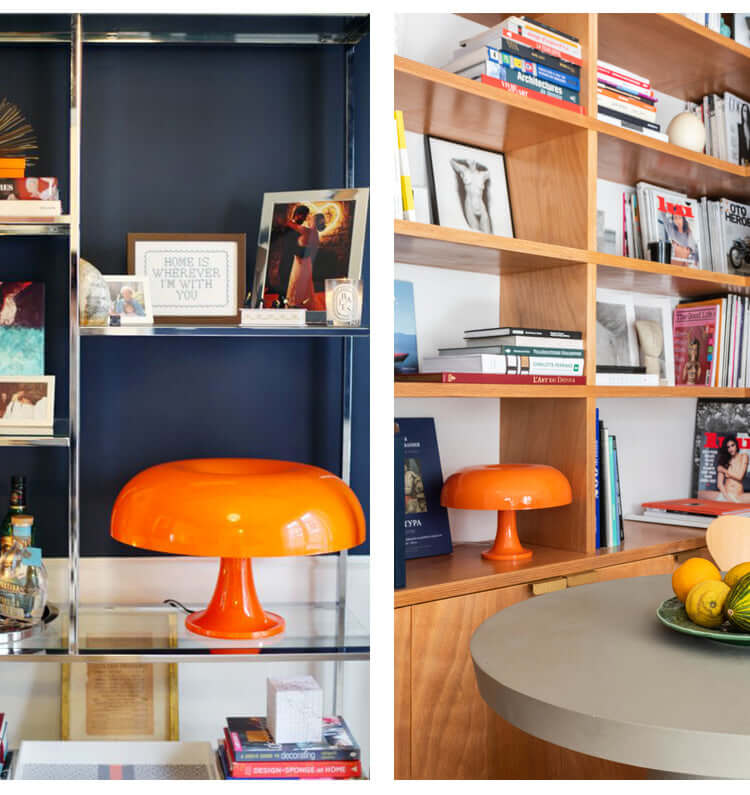 Moderne LED Tischleuchte Pilz Design