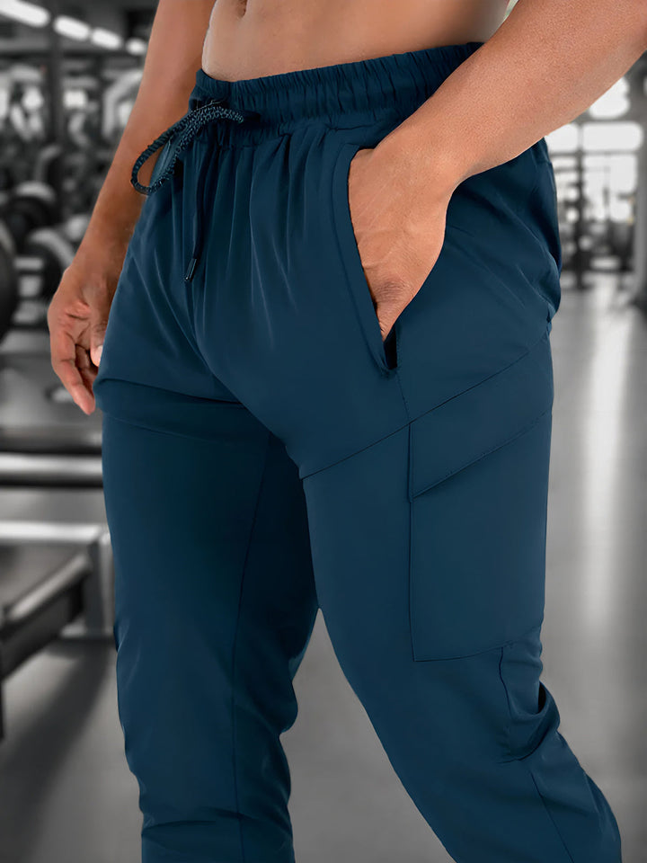 Versatile Valenza men's joggers, quick-dry stretch fabric adapts from gym to street.