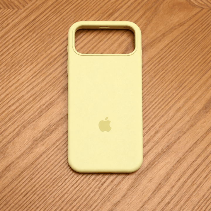 Matte soft-touch silicone MagSafe compatible phone case, offering slim and shockproof device protection.