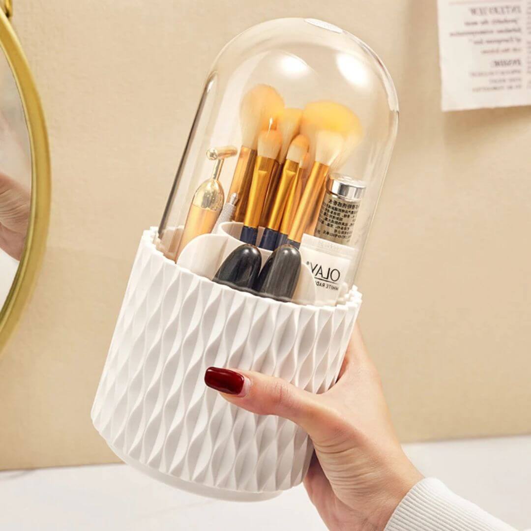 Drehbarer Kosmetik Organizer mit Deckel