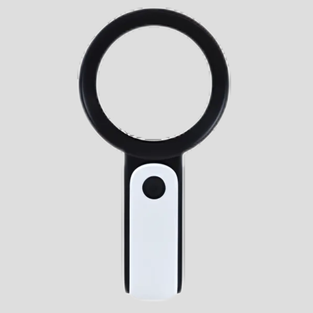 20x Handheld Magnifying Glass with Optical Lens for Fine Detail Work & Reading Aid