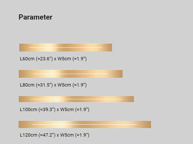 Moderne LED Wandleuchte Gold Schwarz Innen