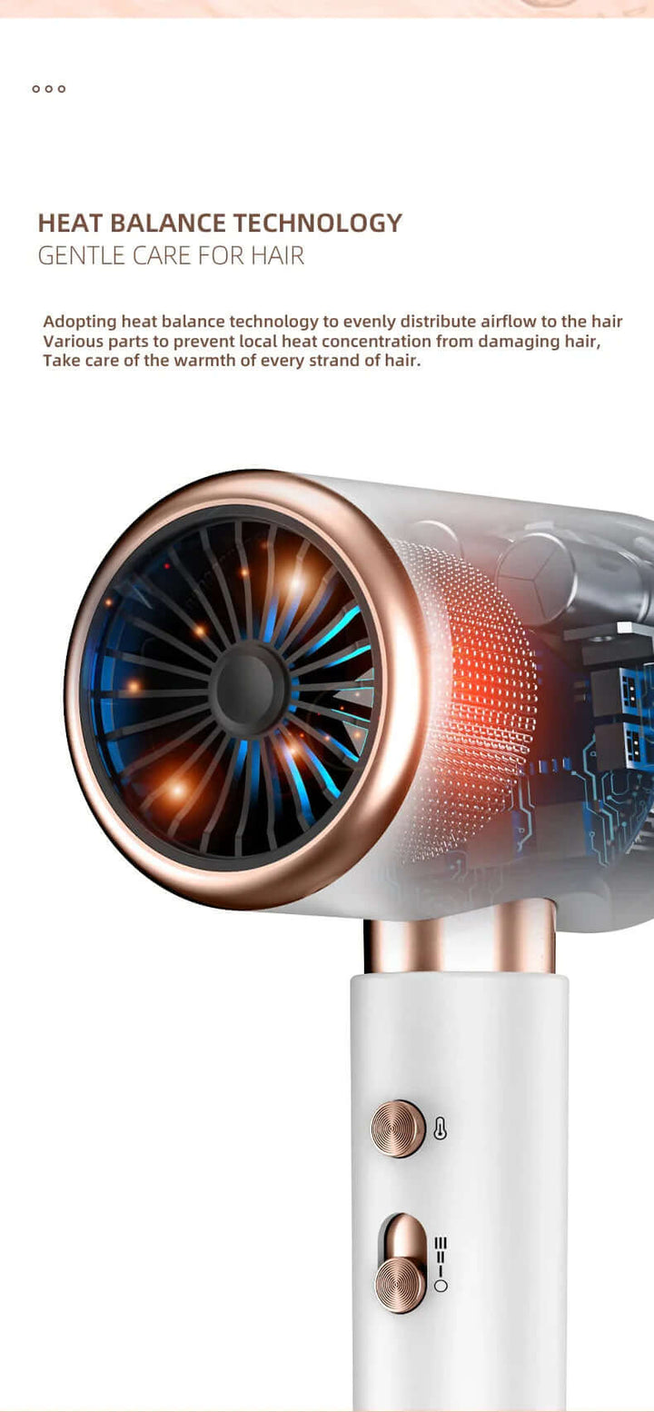 2400W Haartrockner mit Ionen-Technologie - Schnelltrocknend & schonend