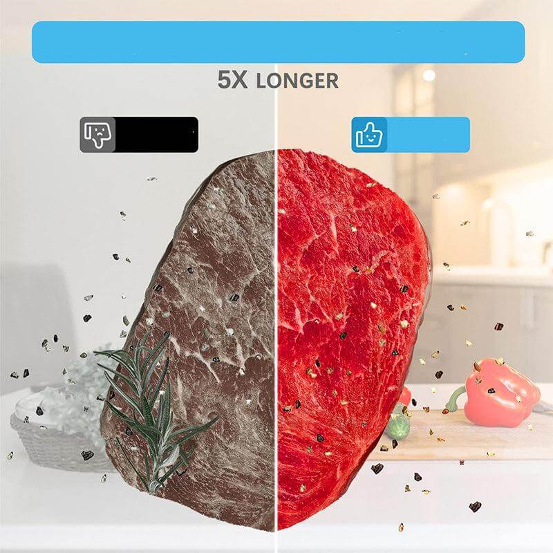 10 Wiederverwendbare Vakuumierbeutel Set mit Pumpe