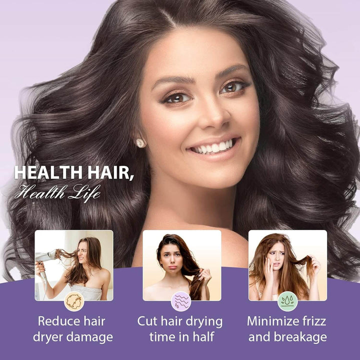 3er Pack Mikrofaser Haarhandtuch Turban mit Knoten