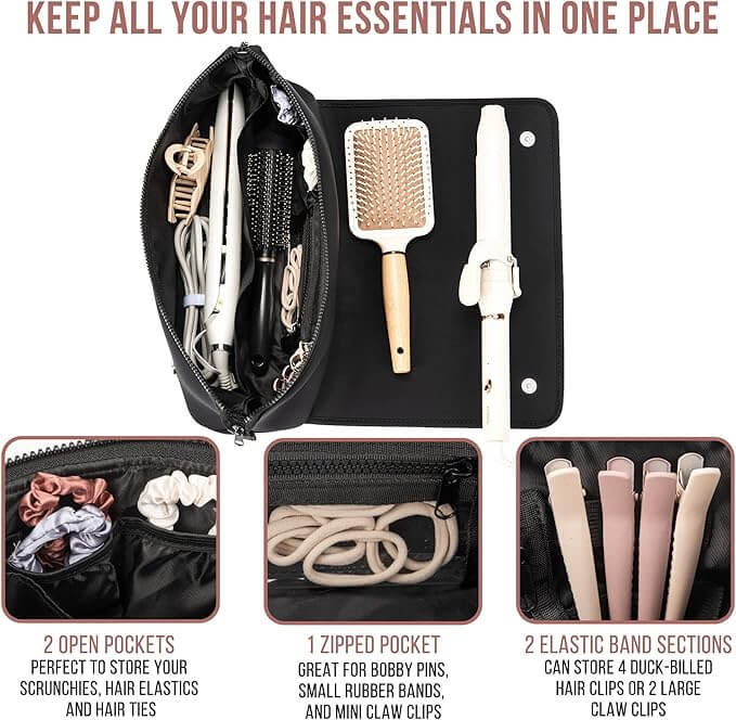 Hitzebeständige Styling-Matte & Reisetasche 2-in-1