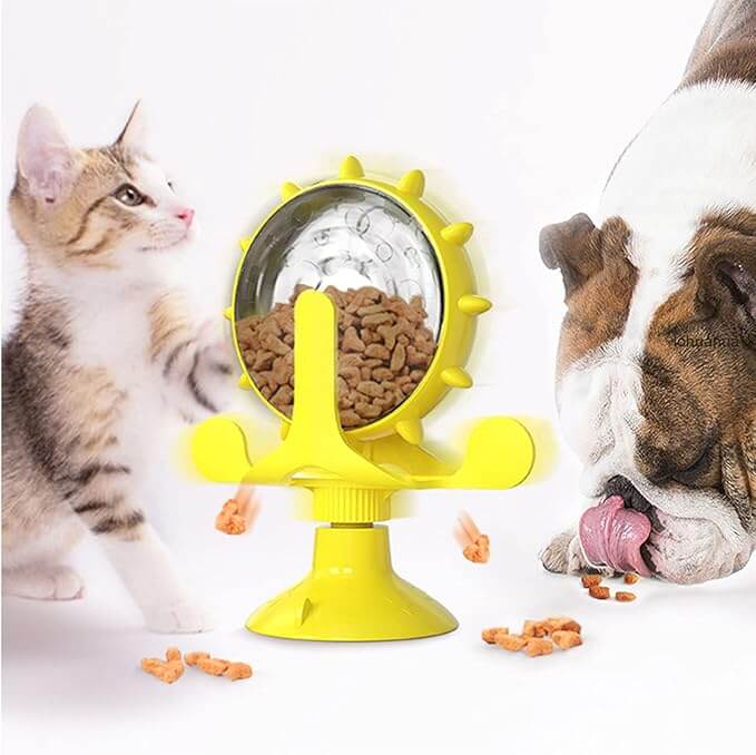Interaktiver Leckerli-Spender für Katzen & Hunde