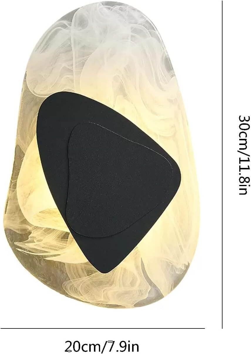 Moderne LED-Wandleuchte aus Glas