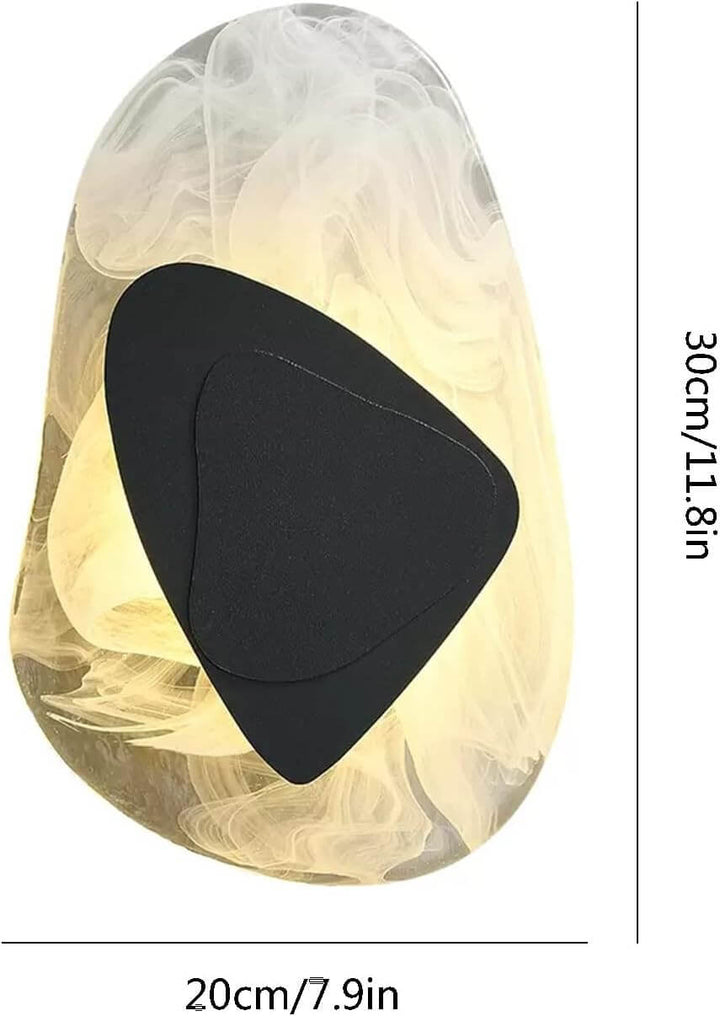 Moderne LED-Wandleuchte aus Glas