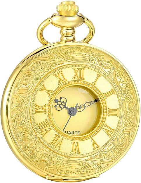 Elegante Vintage Taschenuhr mit Kette