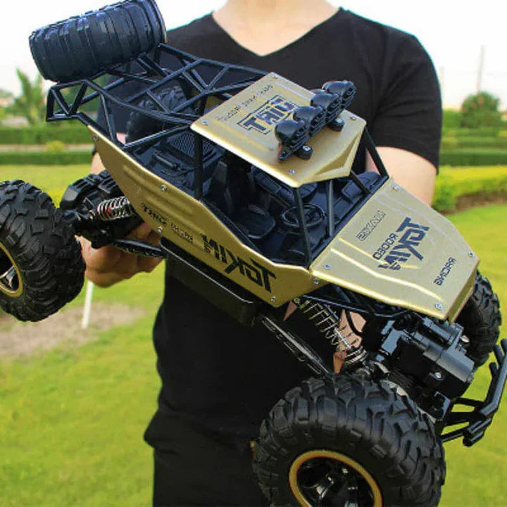 Ultimate gift: Kids' 4WD RC monster truck, all-terrain remote control toy for exciting outdoor off-road racing fun.