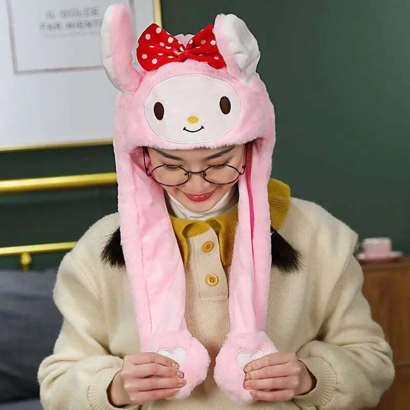 Kuschelmütze mit beweglichen Ohren - Spaßgarantie!