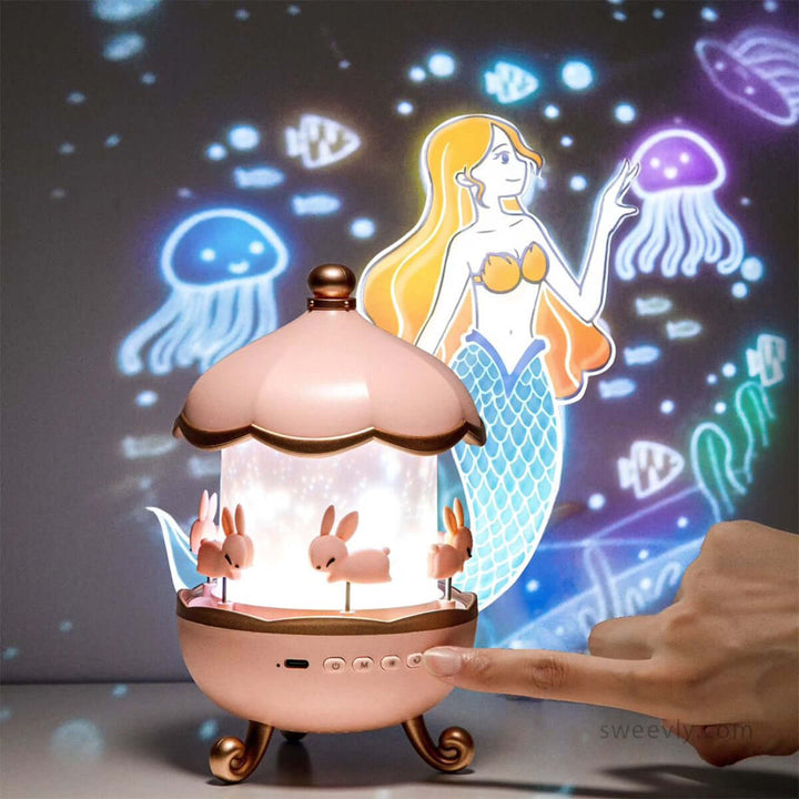 Schlafprojektor mit Musik, 12 Bilder, Kinder Nachtlicht