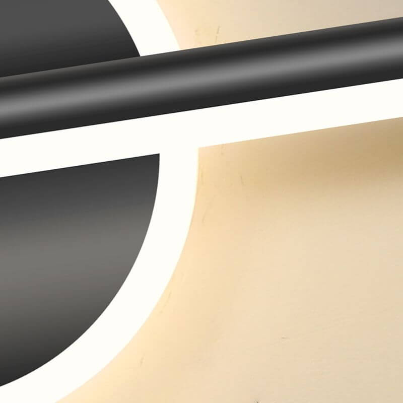 Moderne LED-Wandleuchte - rund &quadratisch