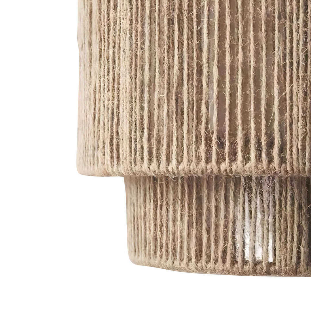 Hängeleuchte mit Naturfaser-Seil - Designlampe