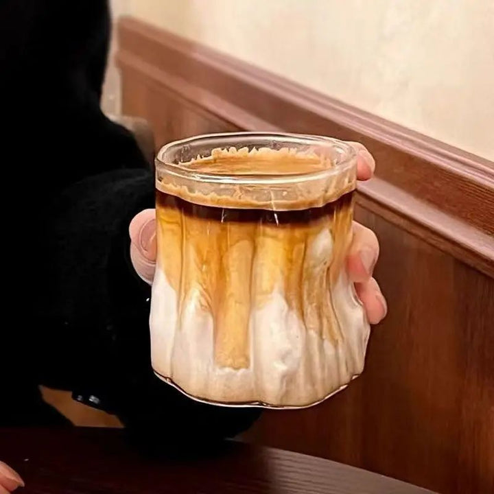 Unique Loden vintage drinking glass with an elegant tree design, perfect as a stylish piece of kitchen decor.