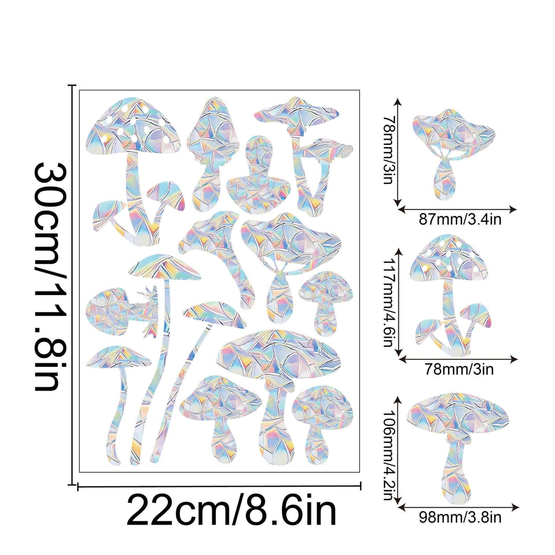 Regenbogen-Fensterdeko - Selbstklebend, Bunt, Dekorativ