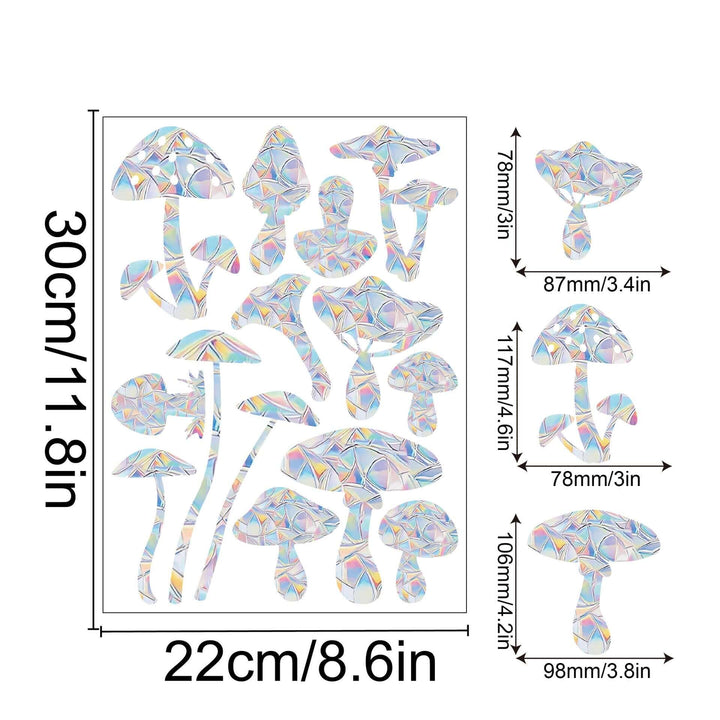 Regenbogen-Fensterdeko - Selbstklebend, Bunt, Dekorativ