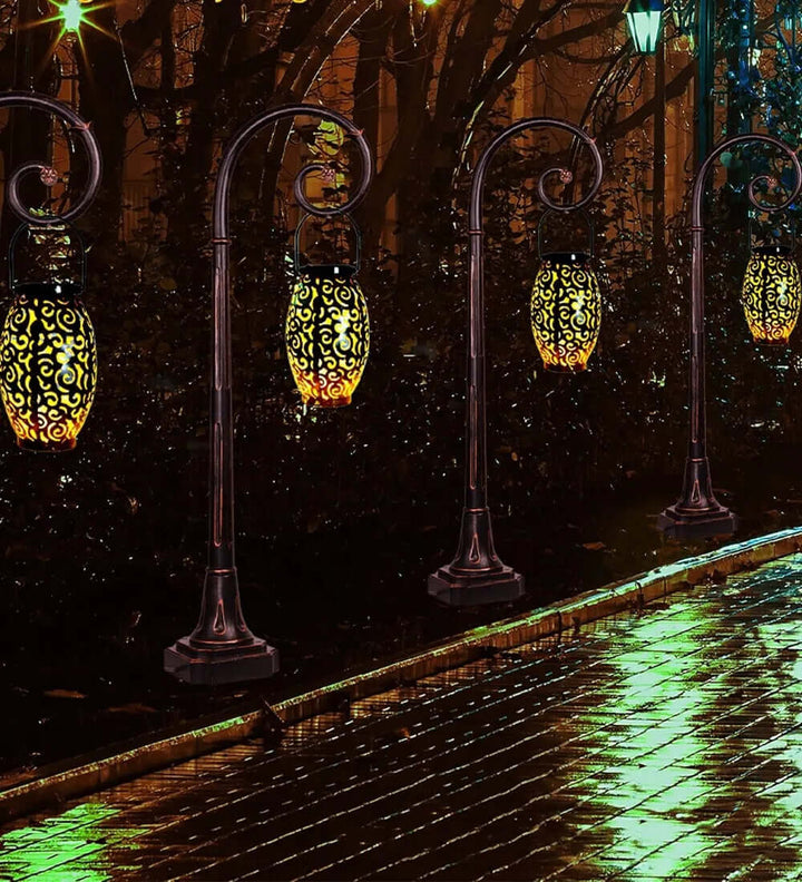 Solarlaterne Außen Garten Deko Warmweiß