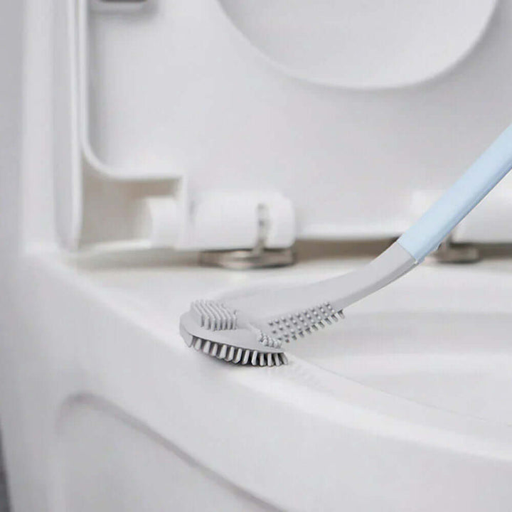 Hygienische Toilettenbürste mit L-Kopf - Flexibel & Sauber