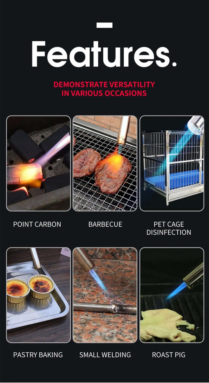 Tragbarer Gasbrenner mit Hochtemperaturflamme