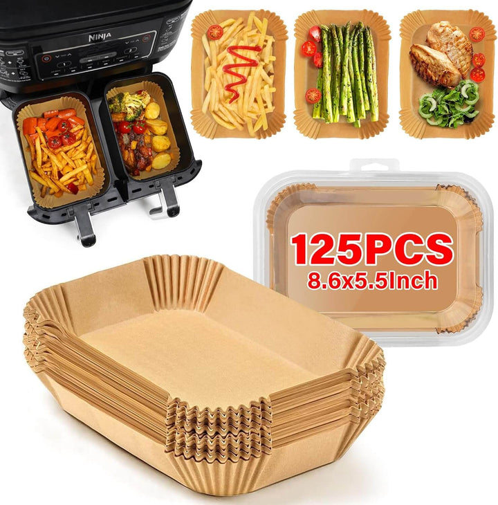 Einweg-Airfryer-Papierformen, antihaftbeschichtet