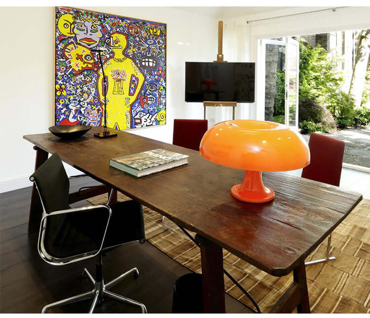 Moderne LED Tischleuchte Pilz Design