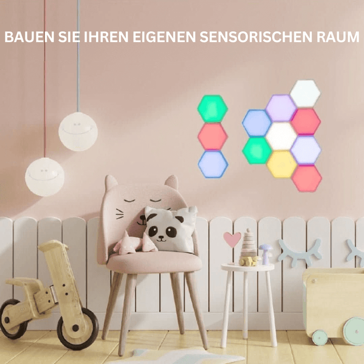 Interaktive Sechseckige LED Wandbeleuchtung