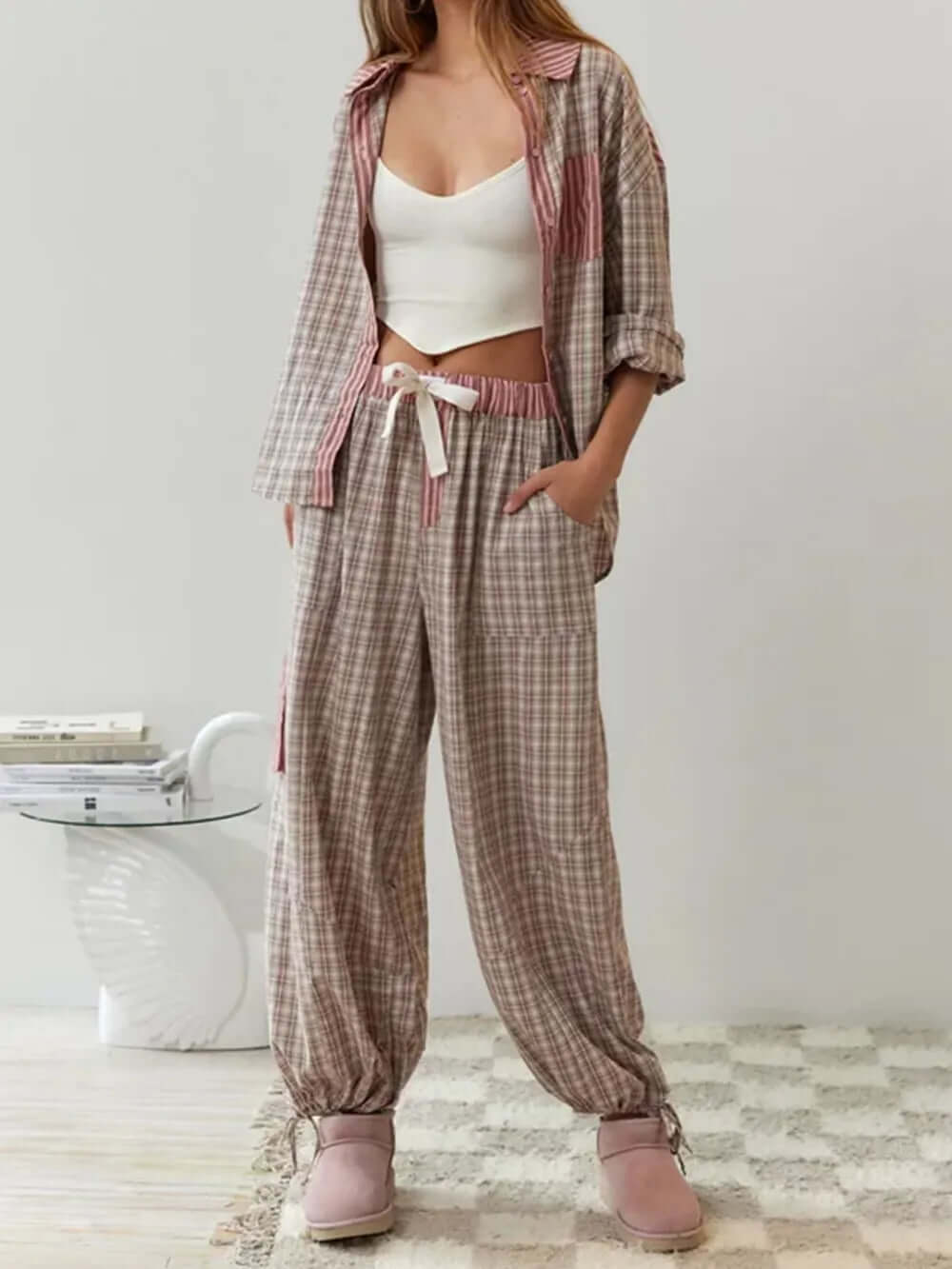 2-teiliges Damen-Pyjama-Set