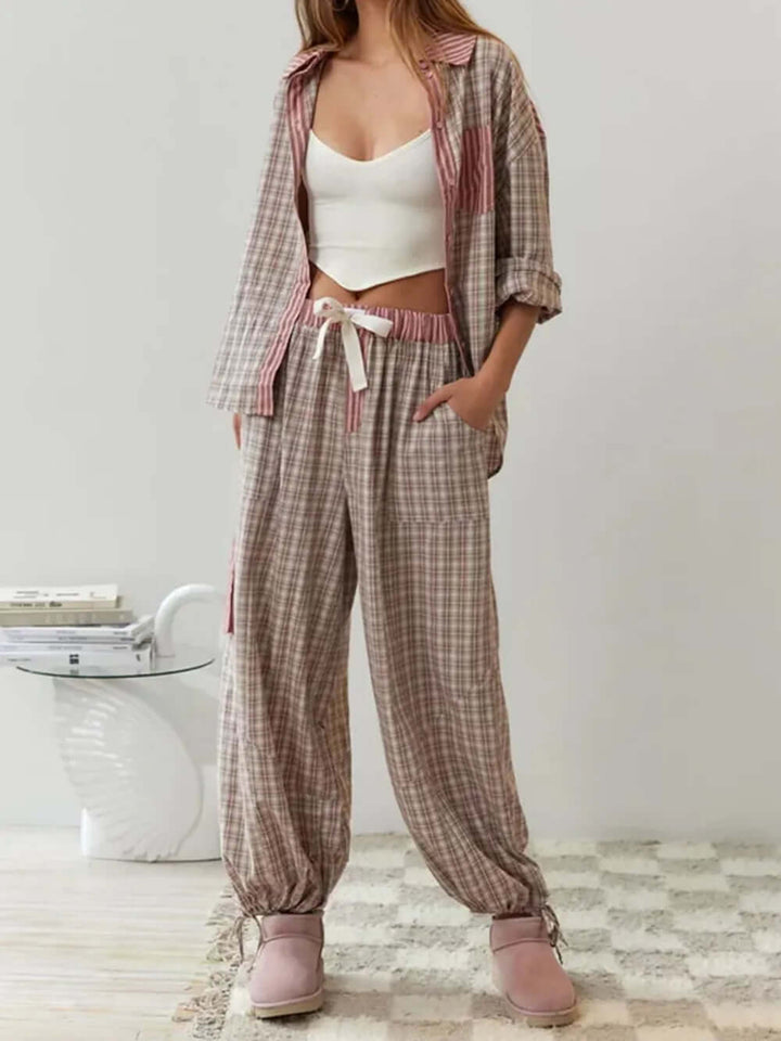 2-teiliges Damen-Pyjama-Set
