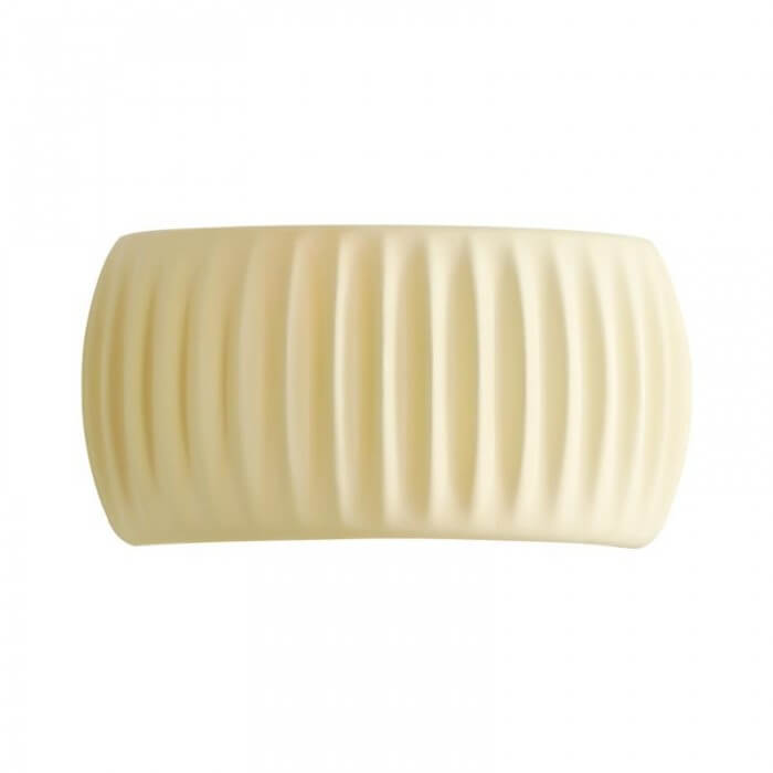 Gerippte Harz Wandleuchte Art Deco Stil