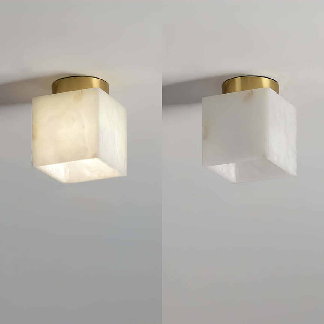 Mond Alabaster Deckenleuchte, Modern LED, 15cm