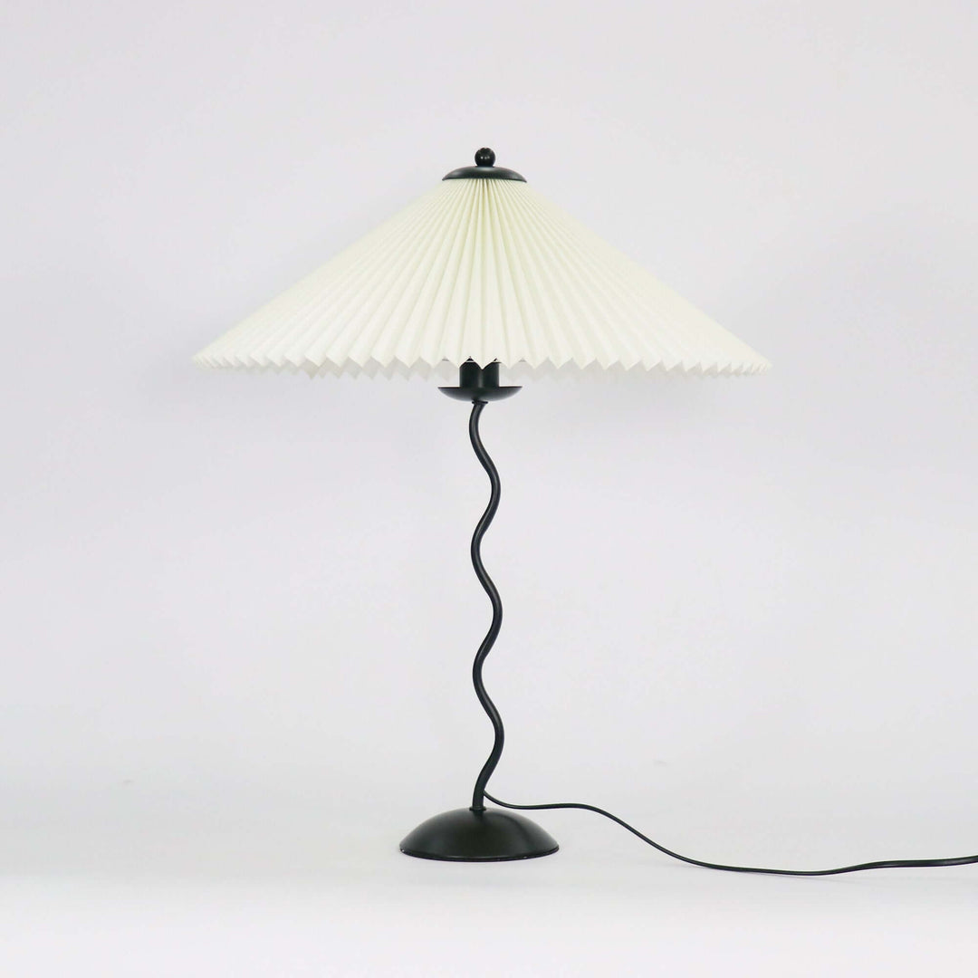 Designer Tischlampe Metall Modern Wellenförmig
