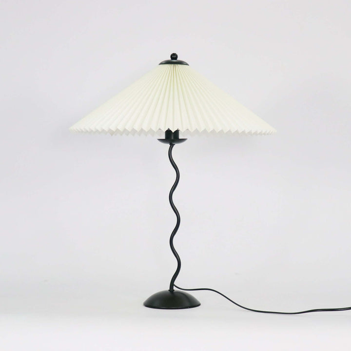 Designer Tischlampe Metall Modern Wellenförmig
