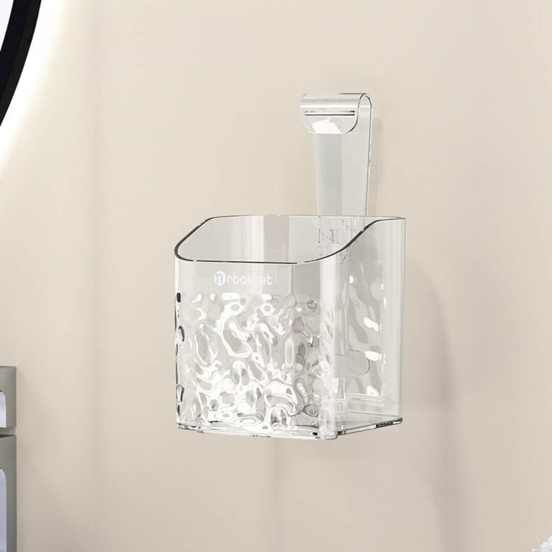 Badregal mit Saugnäpfen - Platz sparendes